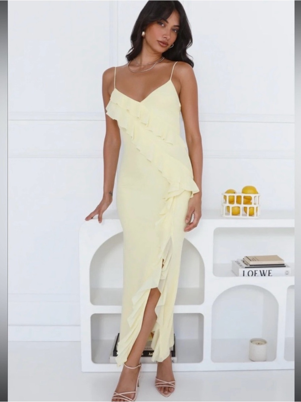 Hello Molly Yellow Midi Dress